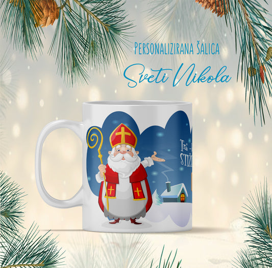 Personalizirana božična skodelica svetega Nikolaja